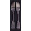 Image 2 : Wilson & Sharp (1859-1884) Sterling silver fork set (x2) - Great Britain, Glasgow (1859) 141g