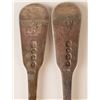 Image 3 : William M Traies (1822-1829) Sterling silver fork set (x2) - Great Britain, London (1823) Hallmarks 