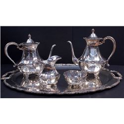 Unknown Maker (XX) -  Sterling silver tea set - Mexico (XX) 5062.4g