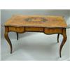 Image 1 : A fine Victorian walnut and marquetry centre table, with serpentine top with floral centre, borde...