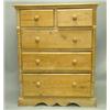 Image 1 : A Victorian pine chest of two short and three long drawers, with fitted knob handles 3ft. 3in....
