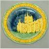A Bosleys Mitcham 1937 Coronation commemorative plate, depicting Westminster Abbey 8.5in....