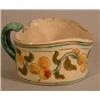 Image 1 : A Della Robbia cream jug, decorated with a fruiting vine. 2in....