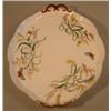 Image 1 : A Victorian George Jones bone china oval tray, two handled and printed with leaves and butterflie...