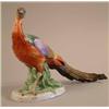 Image 1 : A Dresden porcelain figure of a golden pheasant, on naturalistic base 12in....