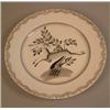 Image 1 : A Clarice Cliff Bizarre Billie Waters design plate, painted with a leaping stag. 10in....