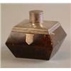 Image 1 : A late Victorian silver mounted tortoiseshell tea caddy of faceted rectangular form 1894 Makers:...