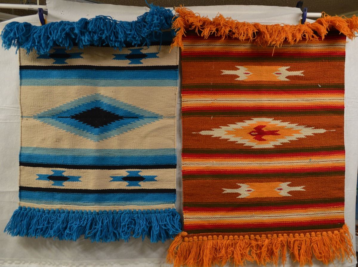 TWO MEXICAN SADDLE BLANKETS