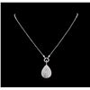 Image 1 : 2.66 ctw Diamond Necklace - 14KT White Gold