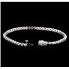 Image 3 : 1.15 ctw Diamond Tennis Bracelet - 14KT White Gold