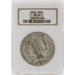 1923 NGC MS64 Peace Silver Dollar