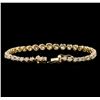 Image 3 : 9.25 ctw Diamond Tennis Bracelet - 14KT Yellow Gold