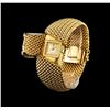 Image 2 : Omega 14KT Yellow Gold Diamond Case Cover Ladies Watch