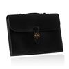 Image 3 : Hermes 40cm Black Calf Box Leather Sac a Depeches Briefcase