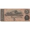 Image 1 : 1864 $5 Confederate States of America Bank Note