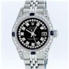 Image 1 : Rolex Stainless Steel Black String Diamond VVS DateJust Ladies Watch