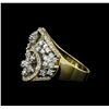 Image 3 : 1.12 ctw Diamond Ring - 14KT Yellow and White Gold