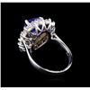 Image 3 : 2.83 ctw Tanzanite and Diamond Ring - 14KT White Gold