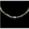 Image 1 : 14KT White Gold 52.46 ctw Rough Diamond Necklace