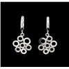 Image 1 : 0.34 ctw Diamond Earrings - 14KT White Gold