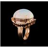 Image 4 : 26.06 ctw Opal and Diamond Ring - 14KT Rose Gold