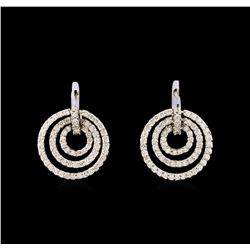 14KT White Gold 2.81 ctw Diamond Earrings