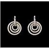 Image 1 : 14KT White Gold 2.81 ctw Diamond Earrings