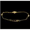 Image 2 : 0.10 ctw Diamond Bracelet - 14KT Yellow Gold