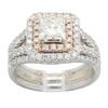 Image 1 : 1.75 ctw Certified Diamond Ring - 14KT White and Rose Gold