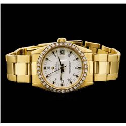 Rolex Midsize DateJust 18KT Yellow Gold 0.76 ctw Diamond Watch