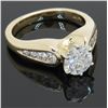 Image 9 : 1.41 ctw Diamond Ring - 14KT Yellow Gold