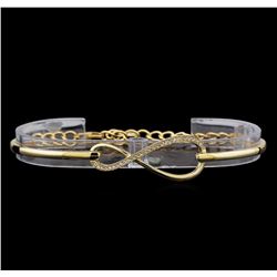 0.37 ctw Diamond Bracelet - 14KT Yellow Gold