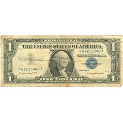 $1 VG+ Star Note Silver Certificate