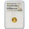 Image 1 : 2010-W NGC PF 70 Ultra Cameo $5 American Eagle Gold Coin