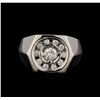 Image 2 : 14KT White Gold 0.64 ctw Diamond Ring