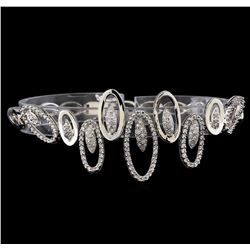 1.45 ctw Diamond Bracelet - 18KT White Gold