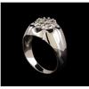 Image 4 : 14KT White Gold 0.69 ctw Diamond Ring