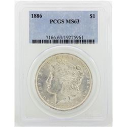 1886 PCGS MS63 Morgan Silver Dollar