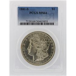 1881-S PCGS MS64 Morgan Silver Dollar