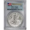 Image 1 : 2011-W AMERICAN SILVER EAGLE, PCGS MS-70 FIRST STRIKE PCGS PRICE GUIDE=$180.00