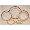 Image 1 : A Wedgwood Part Dinner Service, with grape and vine gilded border, pattern No W4001 (qty)  See il...