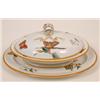 Image 1 : A Wedgwood Dinner Service, decorated butterflies, humming birds and flowers  See illustration £60...