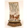 Image 1 : A Royal Worcester Faux Ivory Tusk Vase, decorated frogs and tree, (a.f.) 20.5 cm  See illustratio...