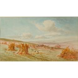 E*** St John, harvesting, watercolour, signed, 27 x 48 cm  See illustration £60 - 100...