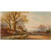 Image 1 : E*** St John, a country lane, watercolour, signed, 27 x 48 cm £60 - 100...
