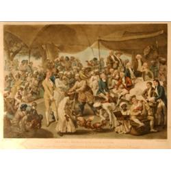 A 19th Century Coloured Print, Colonel Mordaunt's Cock Match  See illustration £40 - 60...