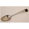Image 1 : A Late 18th/Early 19th Century Silver Coloured Metal Baltic Spoon, decorated a sailing ship with...