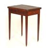 Image 1 : A 19th Century Mahogany Writing Table, the fold over top above a single frieze drawer, on square...