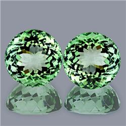 Natural Healing Green Amethyst Pair 9.50 mm - Flawless