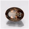 Image 1 : Natural Smoky Topaz Oval 4.39 Carats - VVS